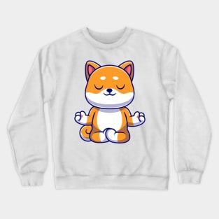 Meditating Cat Crewneck Sweatshirt